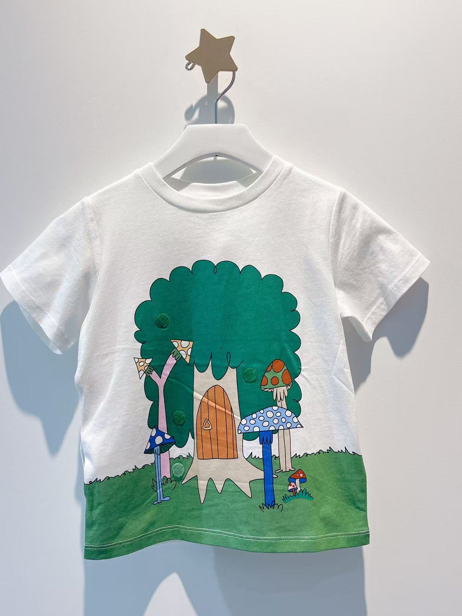 Stella Kids SS Tee with Magic Tree and Detachable Badges