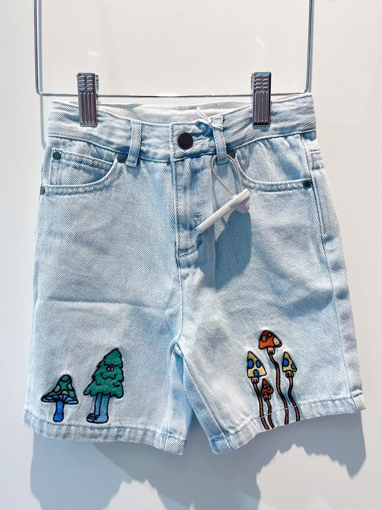 Stella Kids Boy Denim Shorts with Magic Land Embro – Enfance