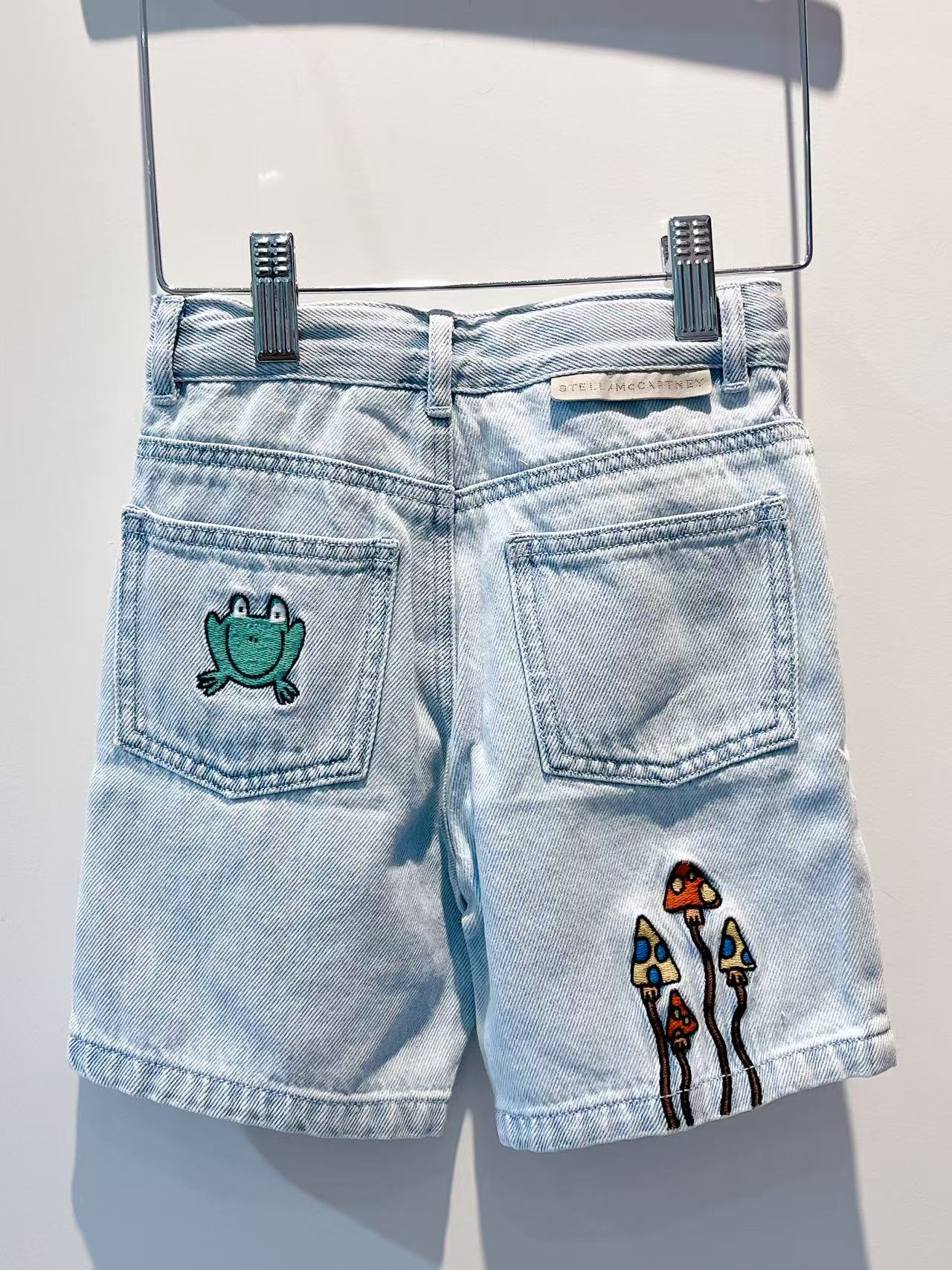 Stella Kids Boy Denim Shorts with Magic Land Embro
