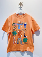 Stella Kids Boys Orange Cotton Magic T-Shirt