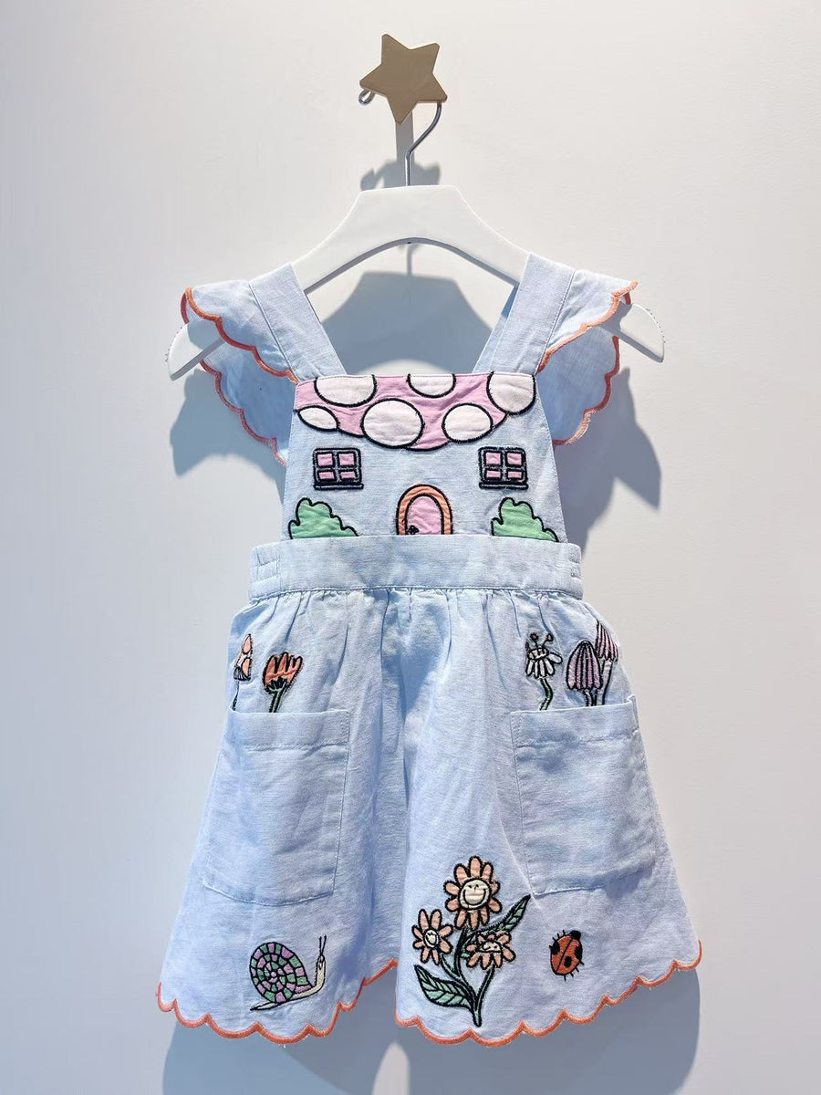 Stella Kids Fairy Embroidered Sleeveless Dress