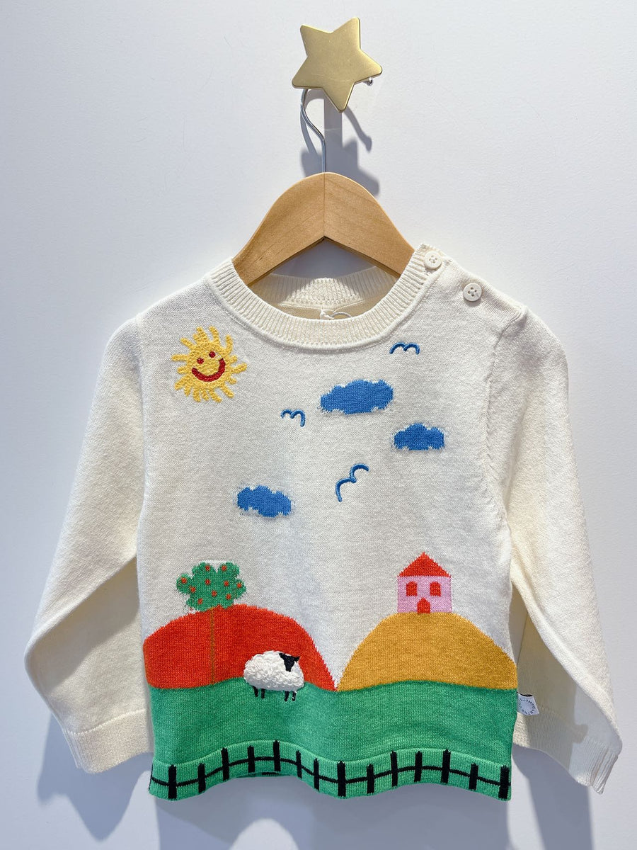 Stella McCartney Baby Farmyard Graphic Knitted Jumper