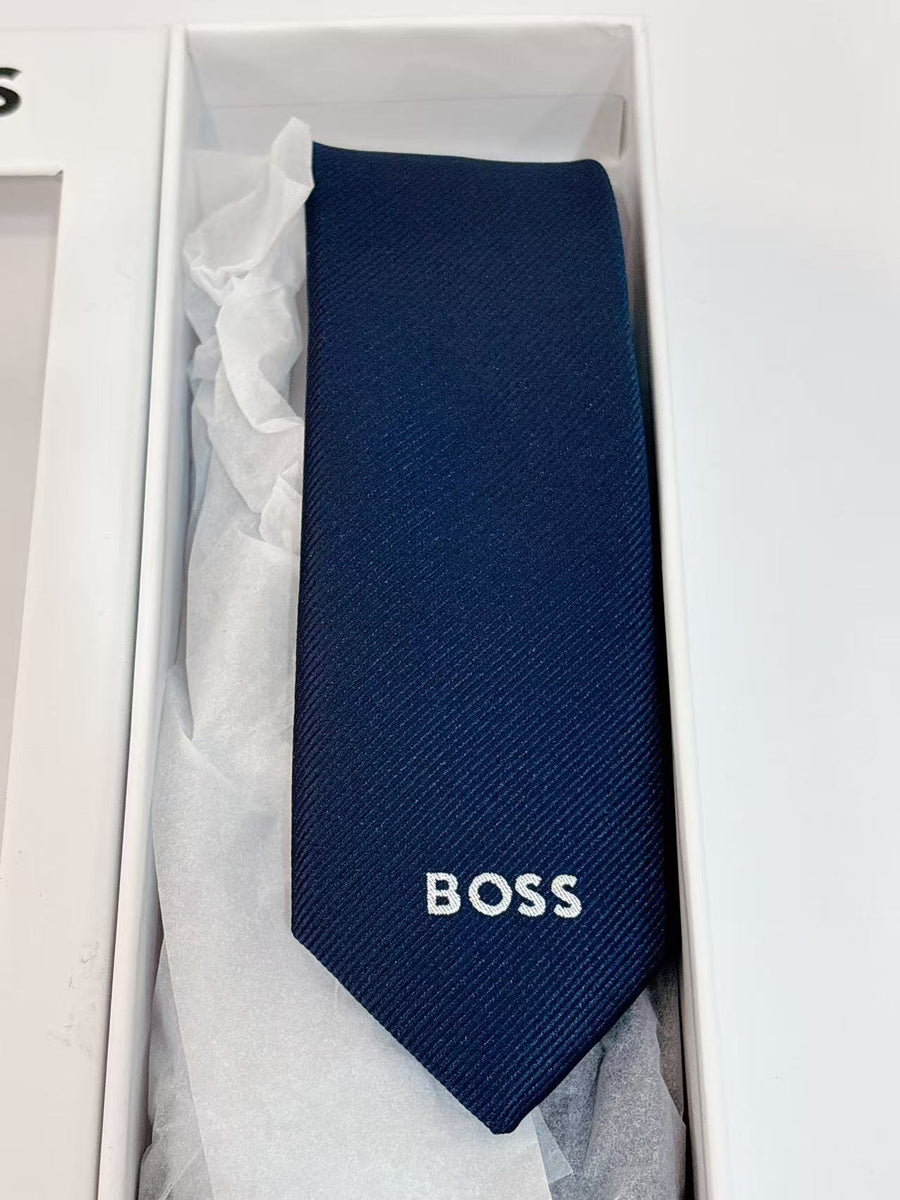 Boss Navy Blue Tie
