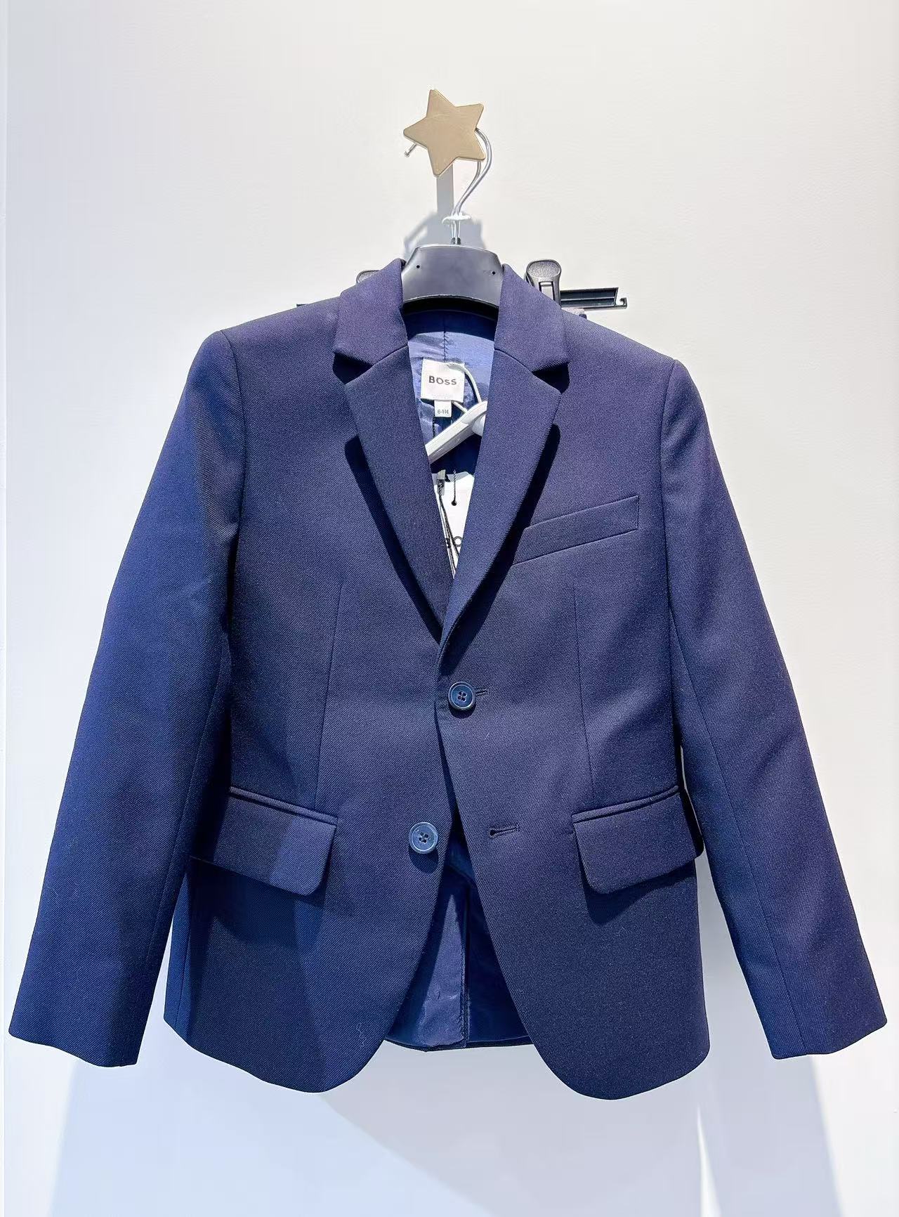 Boss Suit Set Elastane Electric Blue