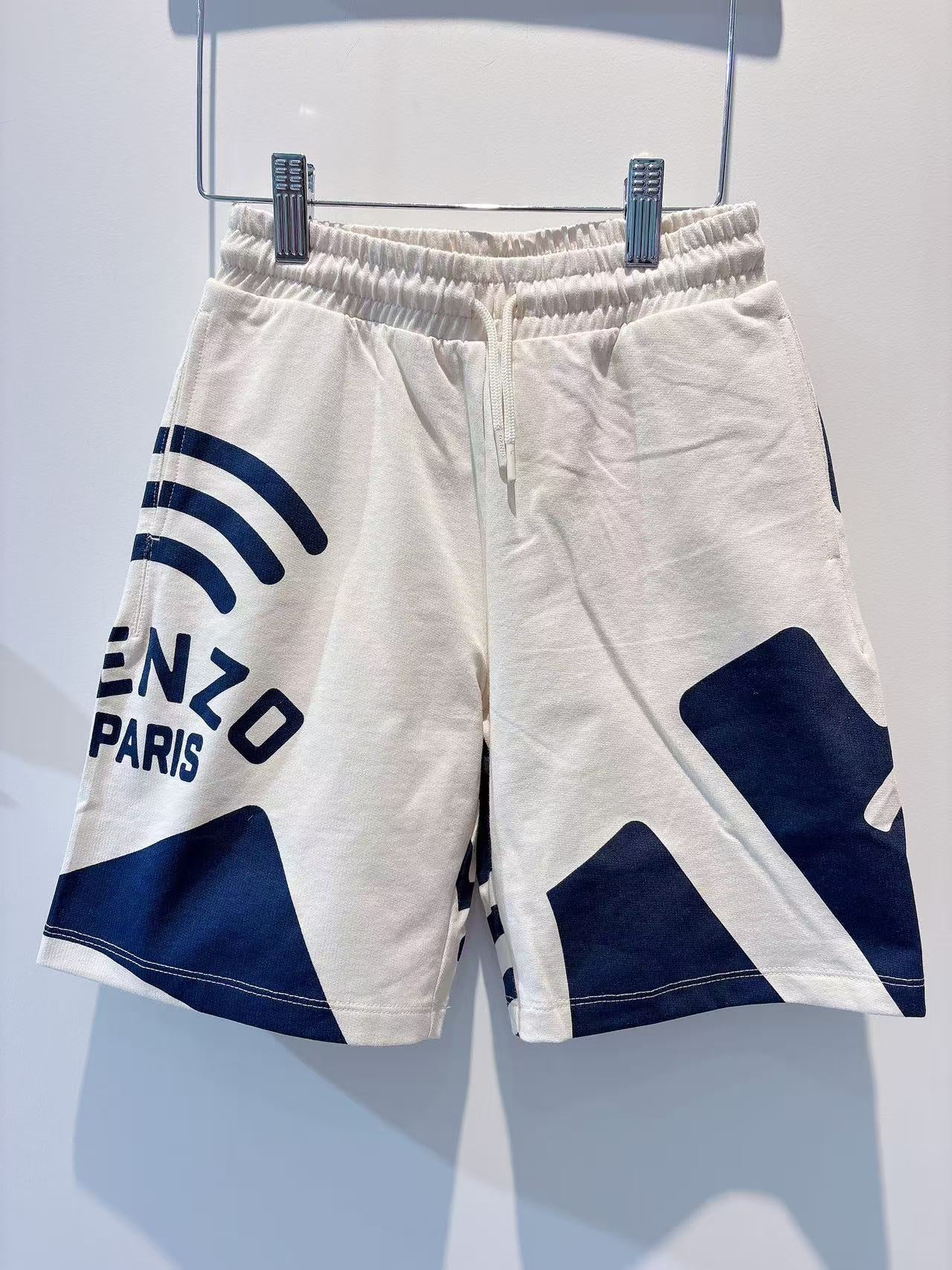 Kenzo Boys Sweatshort with Wave Print