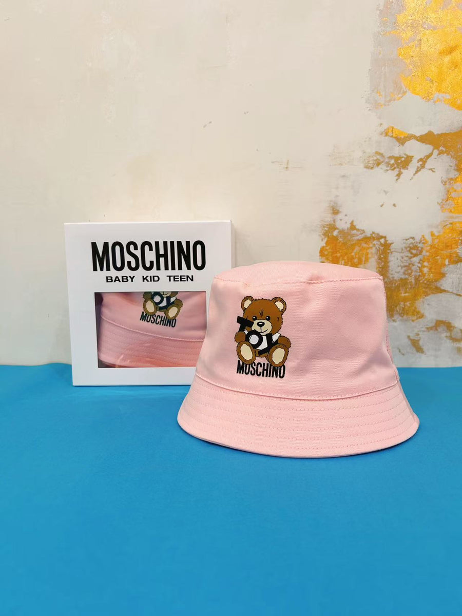 Moschino Baby Toy Teddy Bear Bucket Hat Gift Box Set