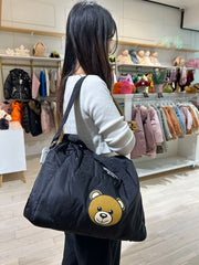 Moschino Diaper Bag with Changing Mat and Teddy Bear Logo