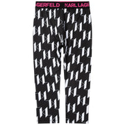 Karl Lagerfeld Sporty Legging with All Over Logo