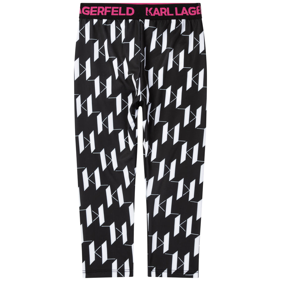 Karl Lagerfeld Sporty Legging with All Over Logo