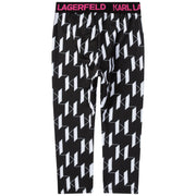 Karl Lagerfeld Sporty Legging with All Over Logo
