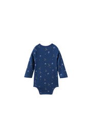 Norsu Baby Organic Kimono Long-Sleeve Onesie Hockey