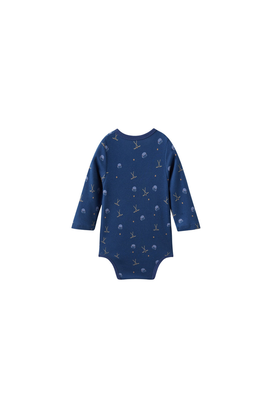 Norsu Baby Organic Kimono Long-Sleeve Onesie Hockey