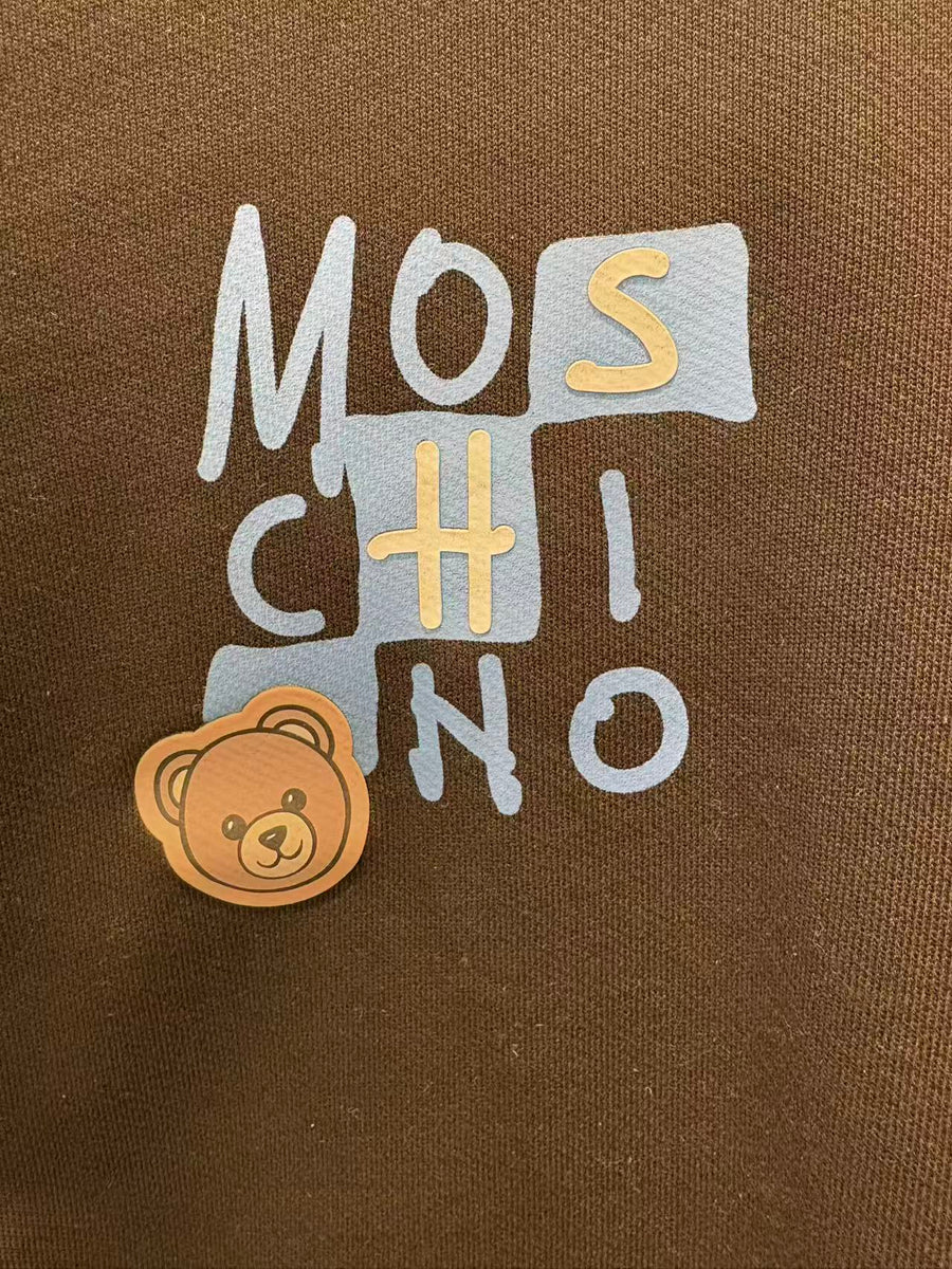Moschino Kids Black Sweatshirt with Fun Logo