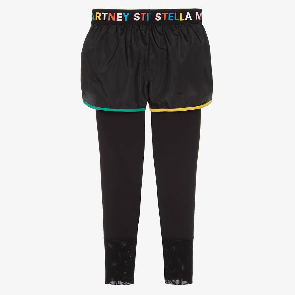 Stella McCartney Girl Active Leggings with Logo Elastic