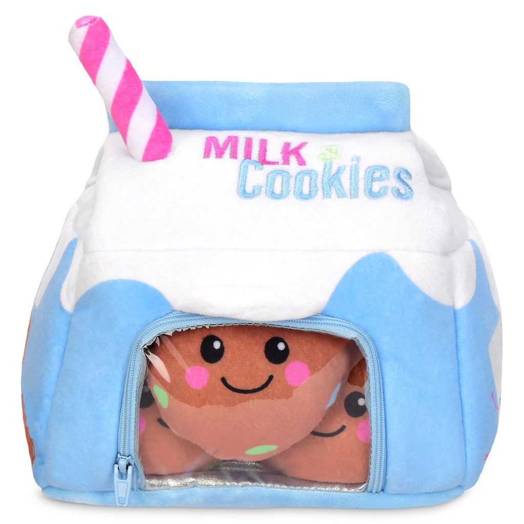 Iscream Milk and Cookies Packaging Fleece Plush