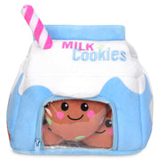 Iscream Milk and Cookies Packaging Fleece Plush