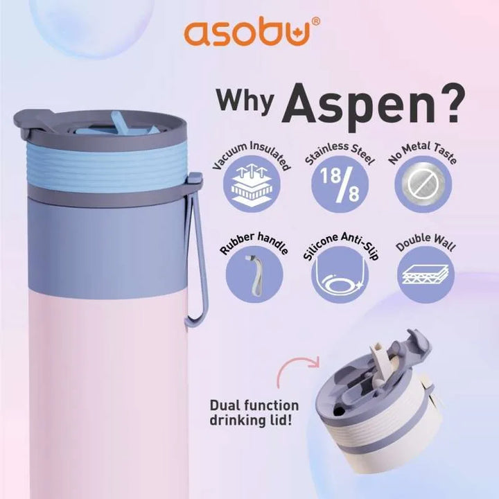 Asobu Aspen Pastel Green Special Edition 20oz Bottle