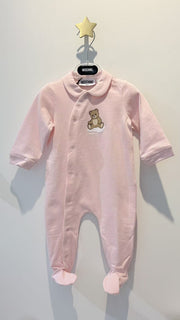 Moschino Baby LS Footie with Side Snap