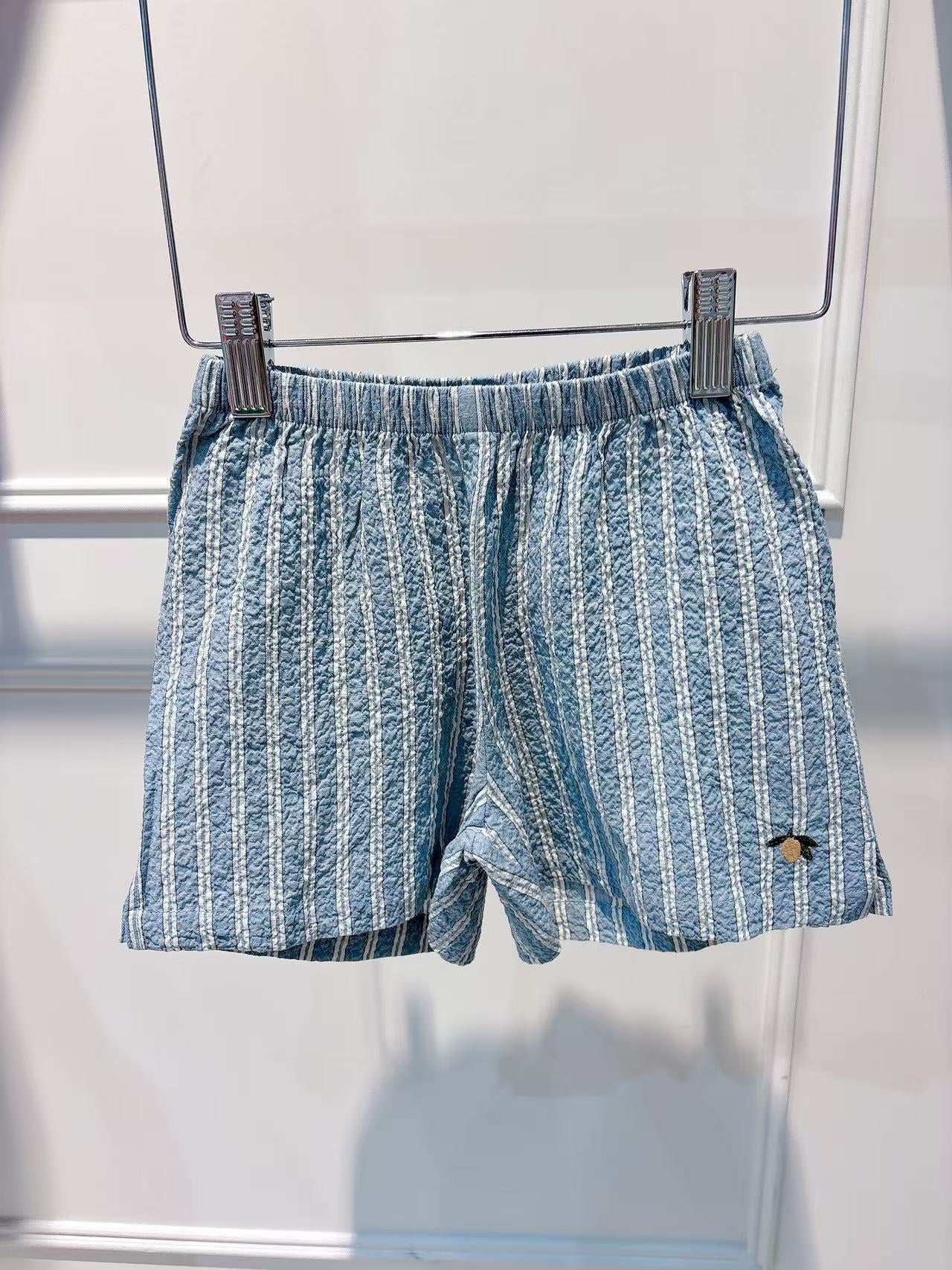 Konges Slojd ELLIOT SHORTS GOTS trio bleu stripe