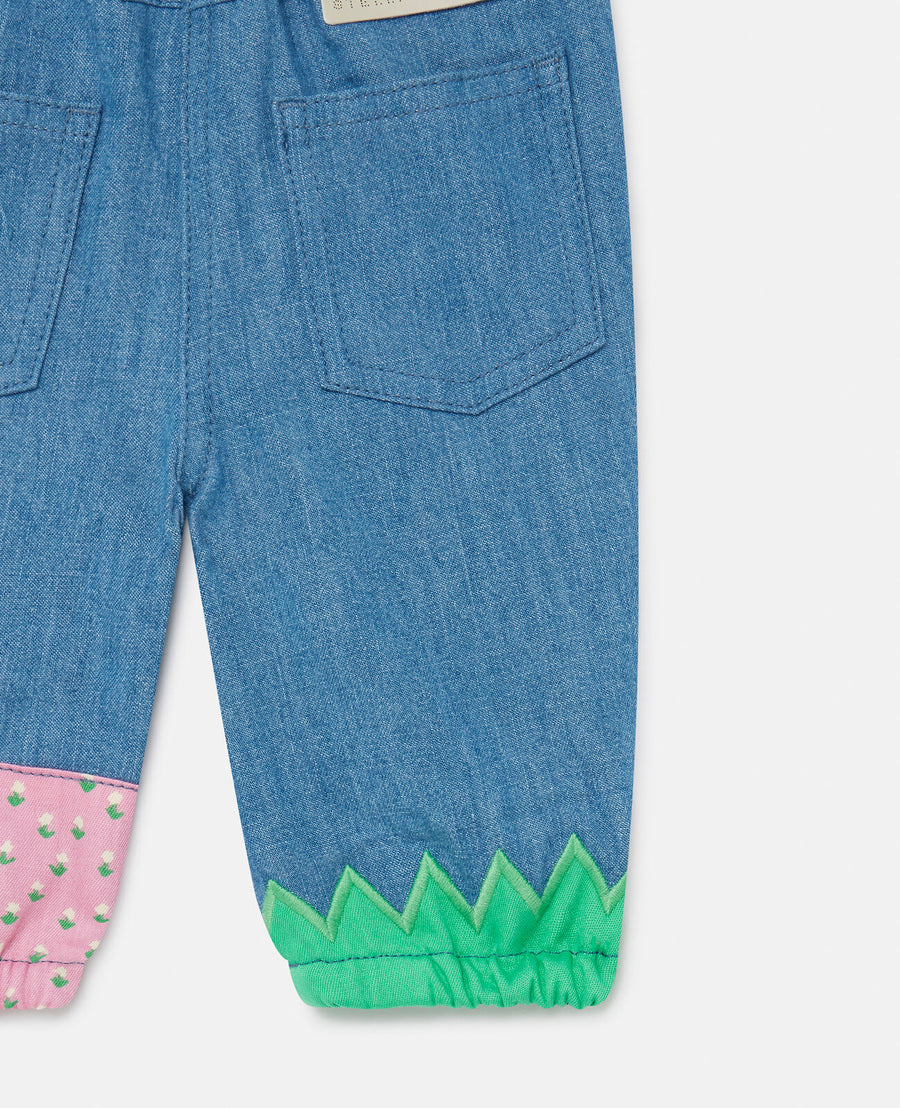 Stella McCartney Baby Girls Blue Denim Farm Trousers