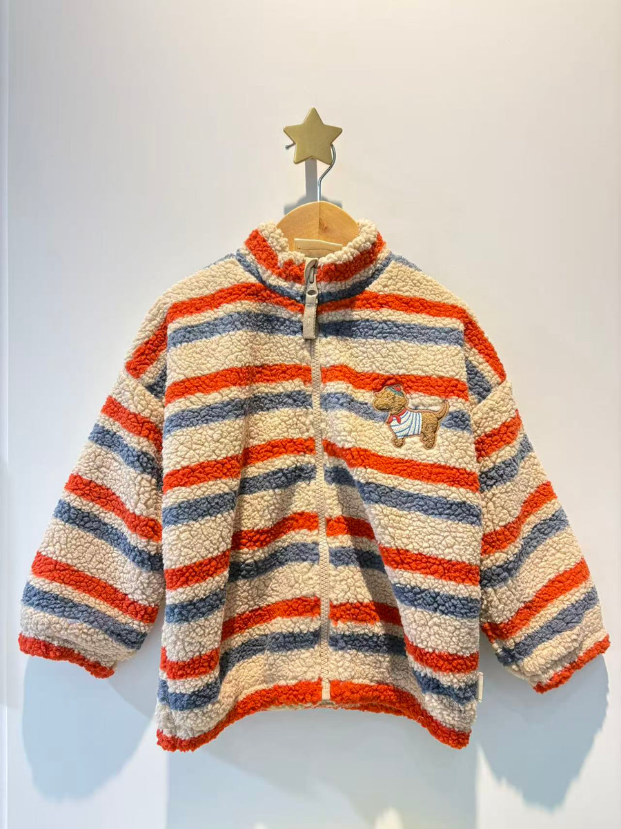 Konges Slojd JODY EMBROIDERY TEDDY JACKET GRS