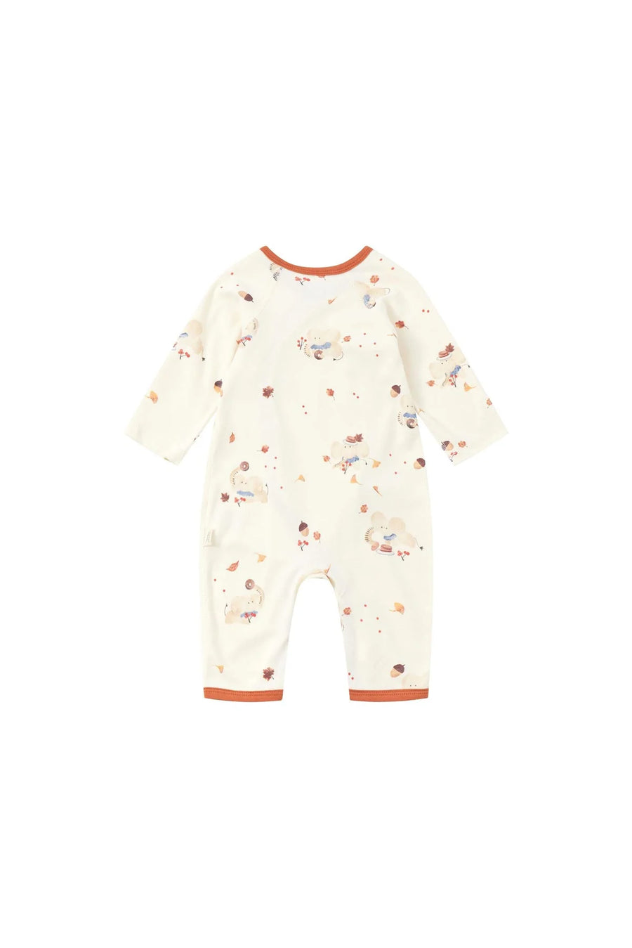 Norsu Organic Baby Organic Kimono Bodysuit-Maple Leaf