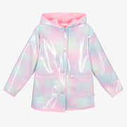 Billieblush Girls Lilac & Purple Glittery Raincoat