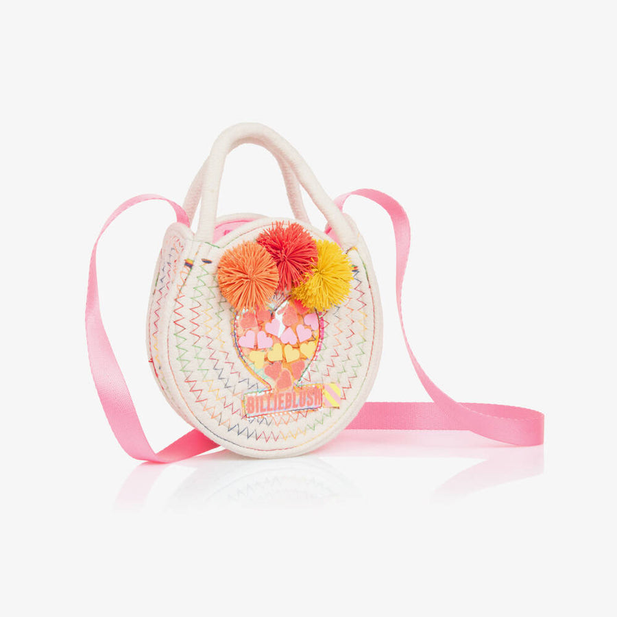 Billieblush Girls Ivory Woven Handbag (15cm)
