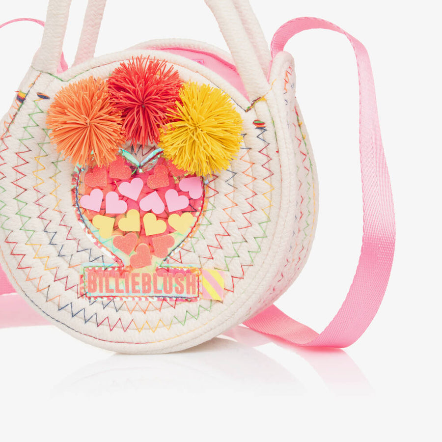 Billieblush Girls Ivory Woven Handbag (15cm)
