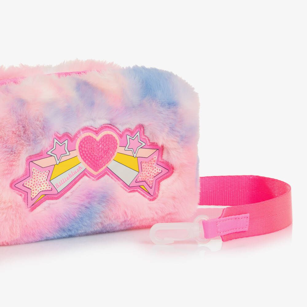 Billieblush Girls Faux Fur Pencil Case with Strap