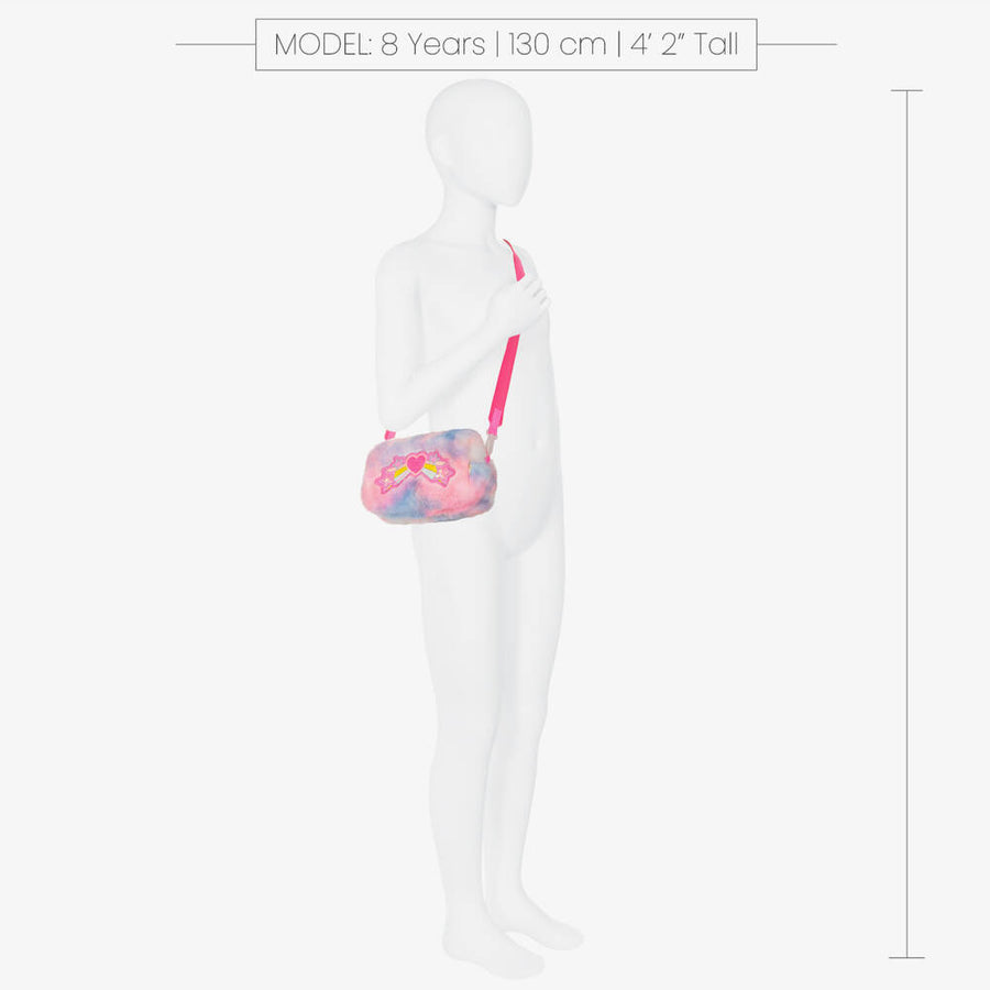Billieblush Girls Faux Fur Pencil Case with Strap