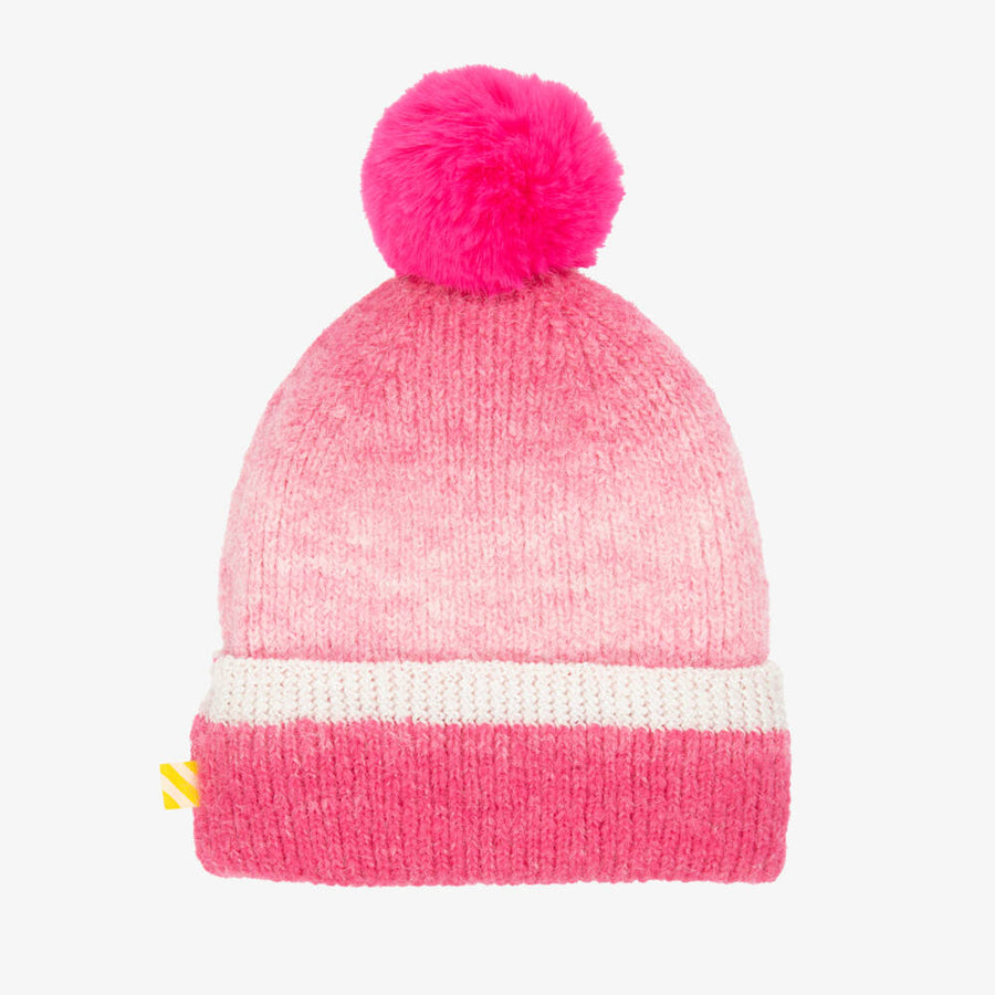 Billieblush Girls Pink Ombré Knitted Bobble Hat