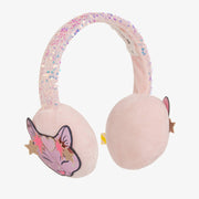 Billieblush Girls Pink Sequined Velour Ear Muffs