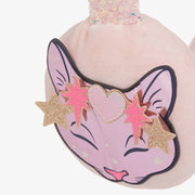 Billieblush Girls Pink Sequined Velour Ear Muffs