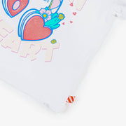 Billieblush Girls White Cotton Headphones T-Shirt