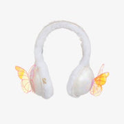 Billieblush Girls White Faux Fur Earmuffs with Butterfly Detail