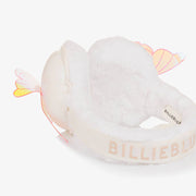 Billieblush Girls White Faux Fur Earmuffs with Butterfly Detail