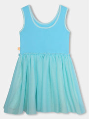 Billieblush Bi Material Sequin Tulle Dress with Glitter Crown