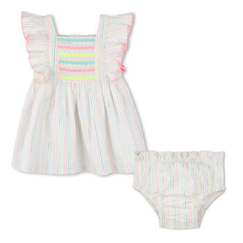 Billieblush Newborn Dress and Bloomers Set