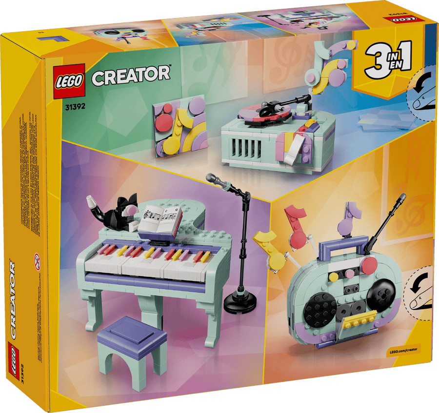 LEGO Creator 3-in-1 Music Decor Piano with Cat 31392