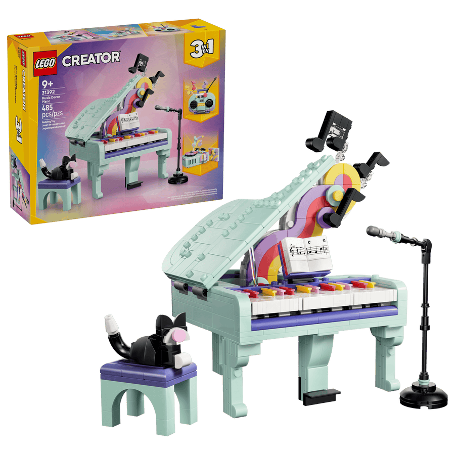 LEGO Creator 3-in-1 Music Decor Piano with Cat 31392