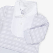 Boss Striped 2in1 Coverall with Polo Collar Gift Box Set