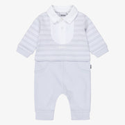 Boss Striped 2in1 Coverall with Polo Collar Gift Box Set