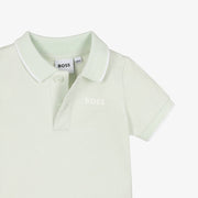 Boss Baby Boys Pale Green Cotton Piqué Polo Shirt