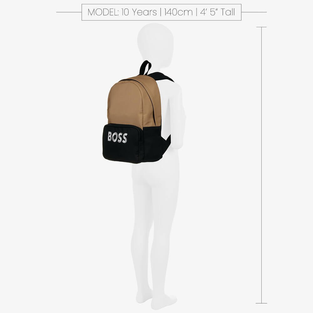 Boss Beige & Black Backpack