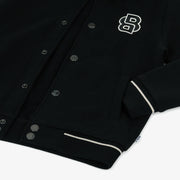 Boss Boys Black Cotton Jersey Varsity Jacket