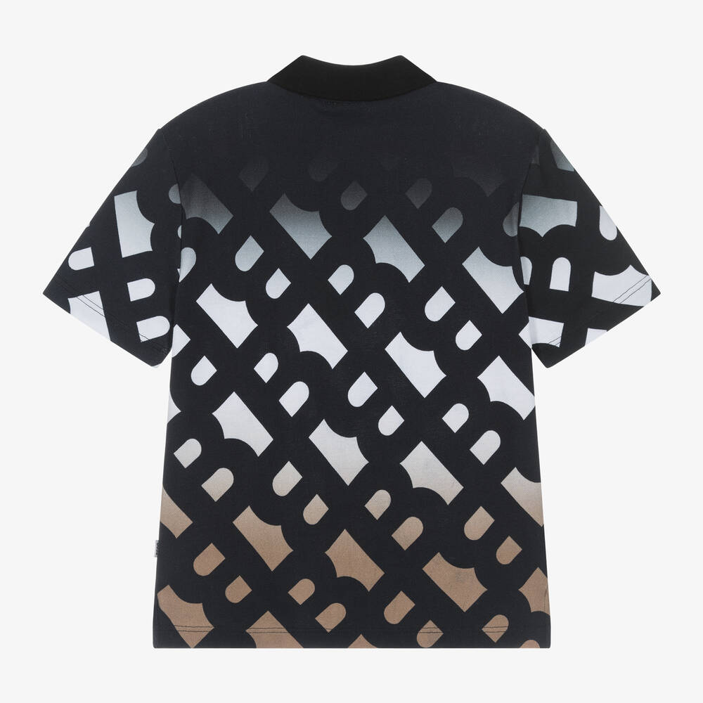 BOSS Logo-Print Short Sleeves Polo