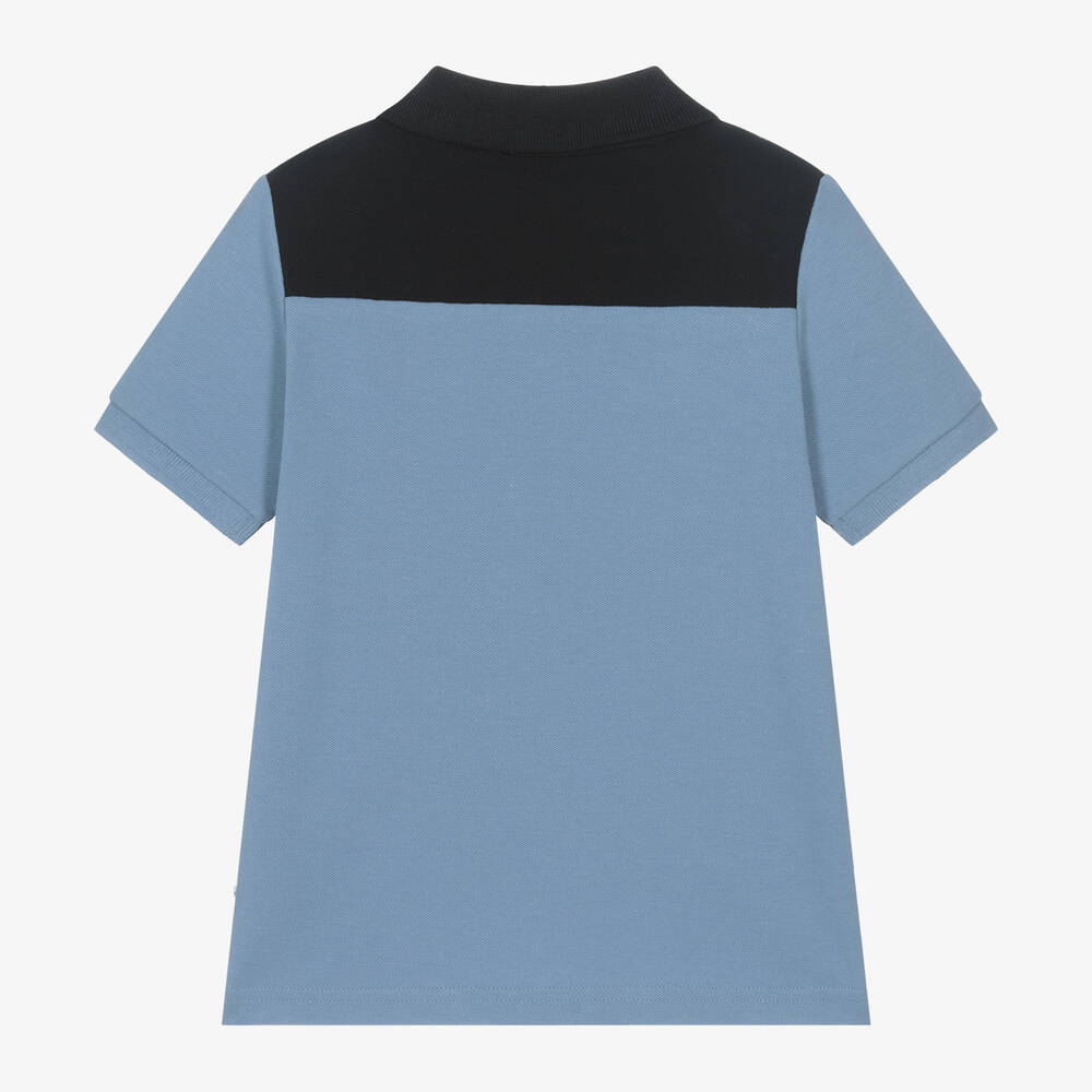 BOSS Color Block Short-Sleeved Polo