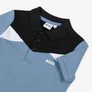 BOSS Color Block Short-Sleeved Polo