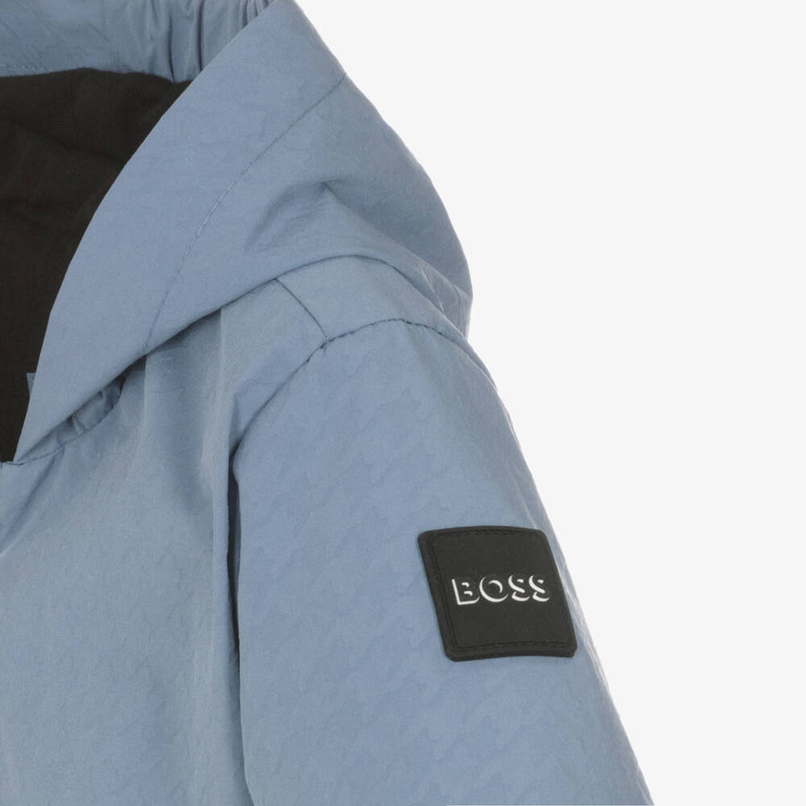 Boss Boys Blue Windbreaker Jacket